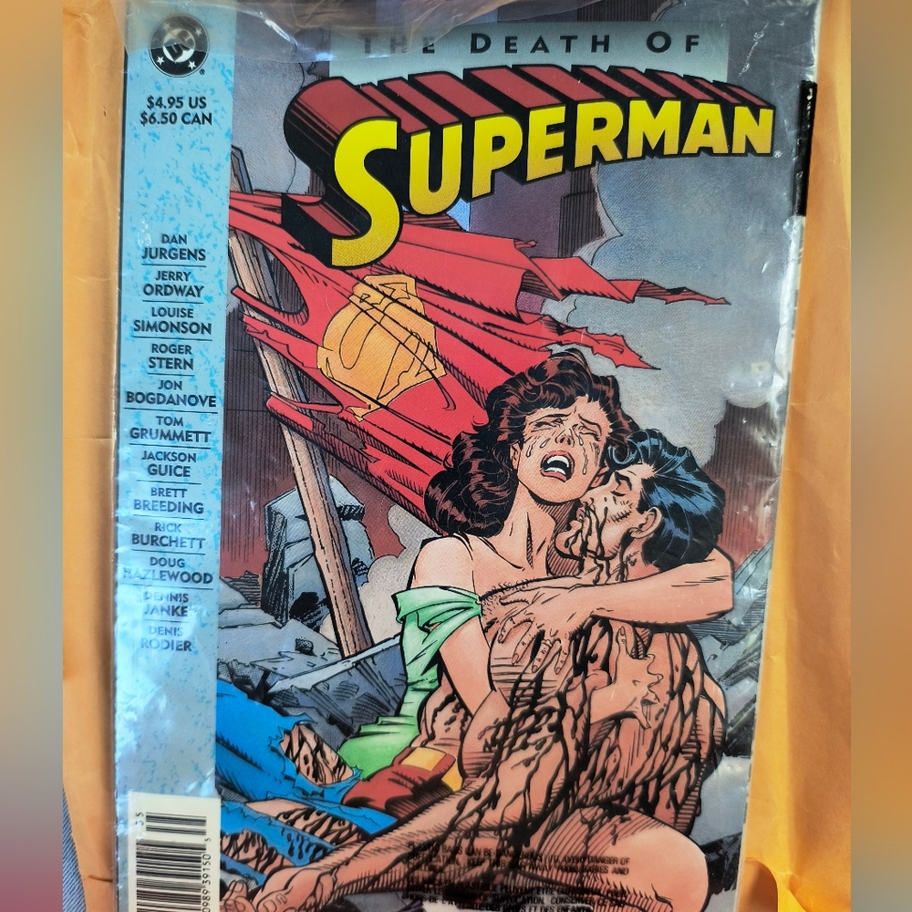 Superman Comic Book with Vibrant Cover Art